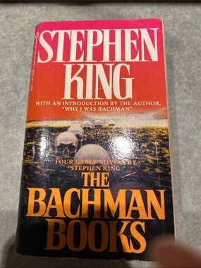 Stephen King "The Bachman Books" Paperback - Orange & Red Cover